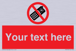 Custom No camera phones Sign